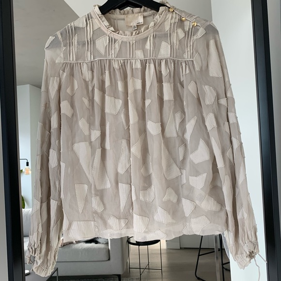 ARITZIA Le Fou Wilfred Henriette Blouse - Ash XXS - Picture 2 of 7
